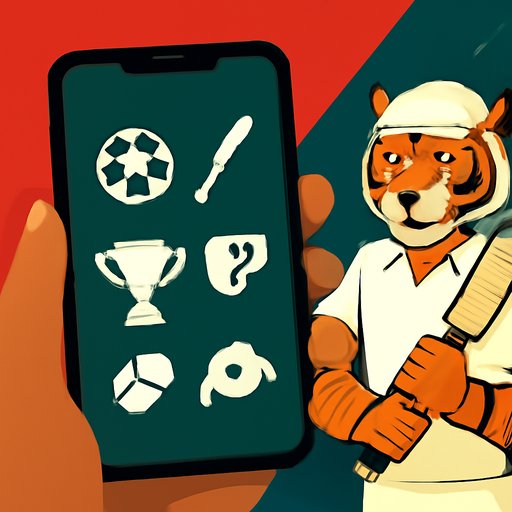 gaming site live updates on handheld phone